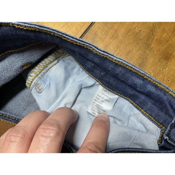 Judy Blue Jeans Womens 7/28 Relaxed Fit Skinny Aurora Handsand Blue USA Whiskers - Picture 5 of 10